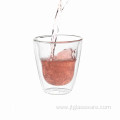Special Shape Double Wall Glass Coffee Cup